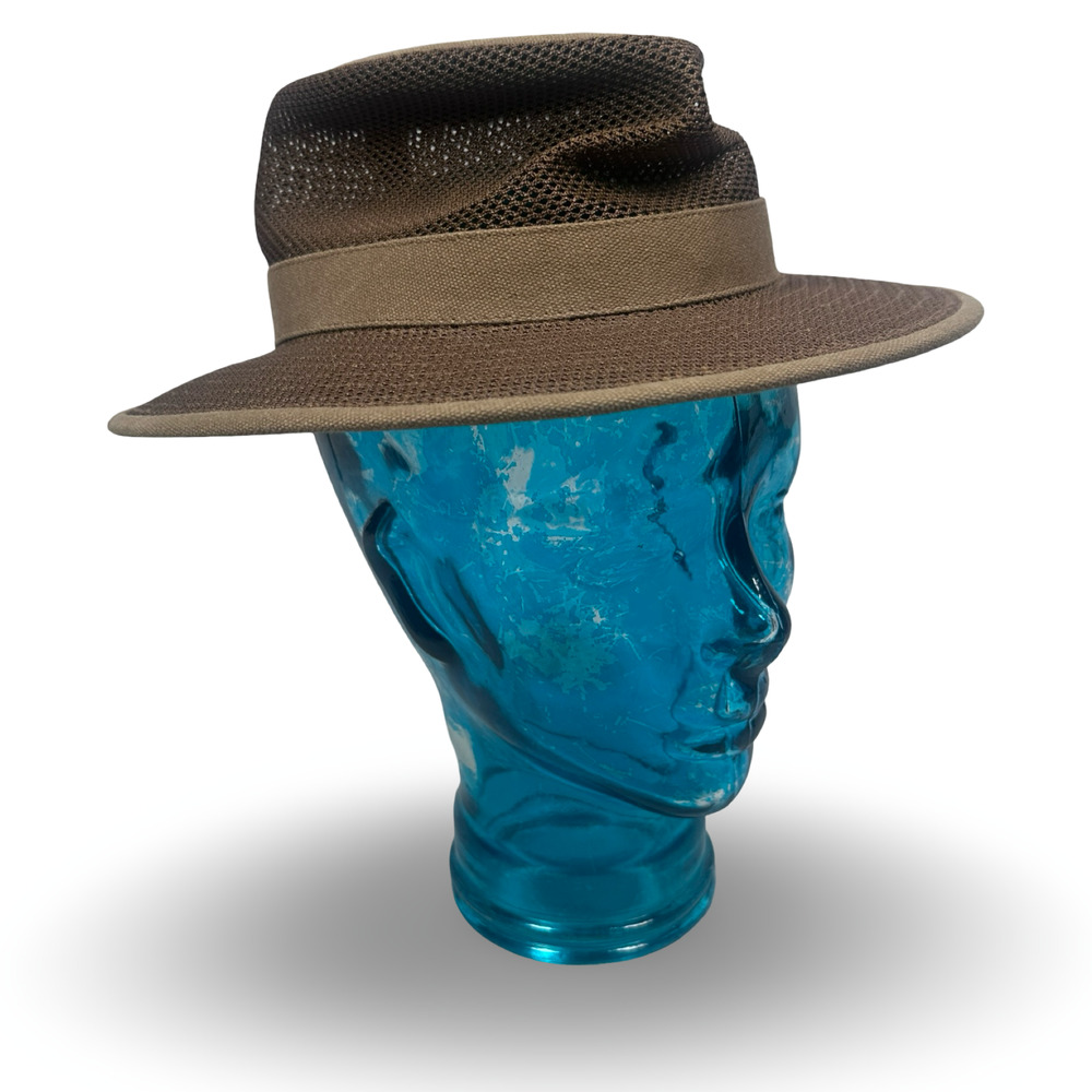 Henschel Hat Co Aussie Breezer Hat Men’s Small Brown Mesh Sun Protection Outdoor